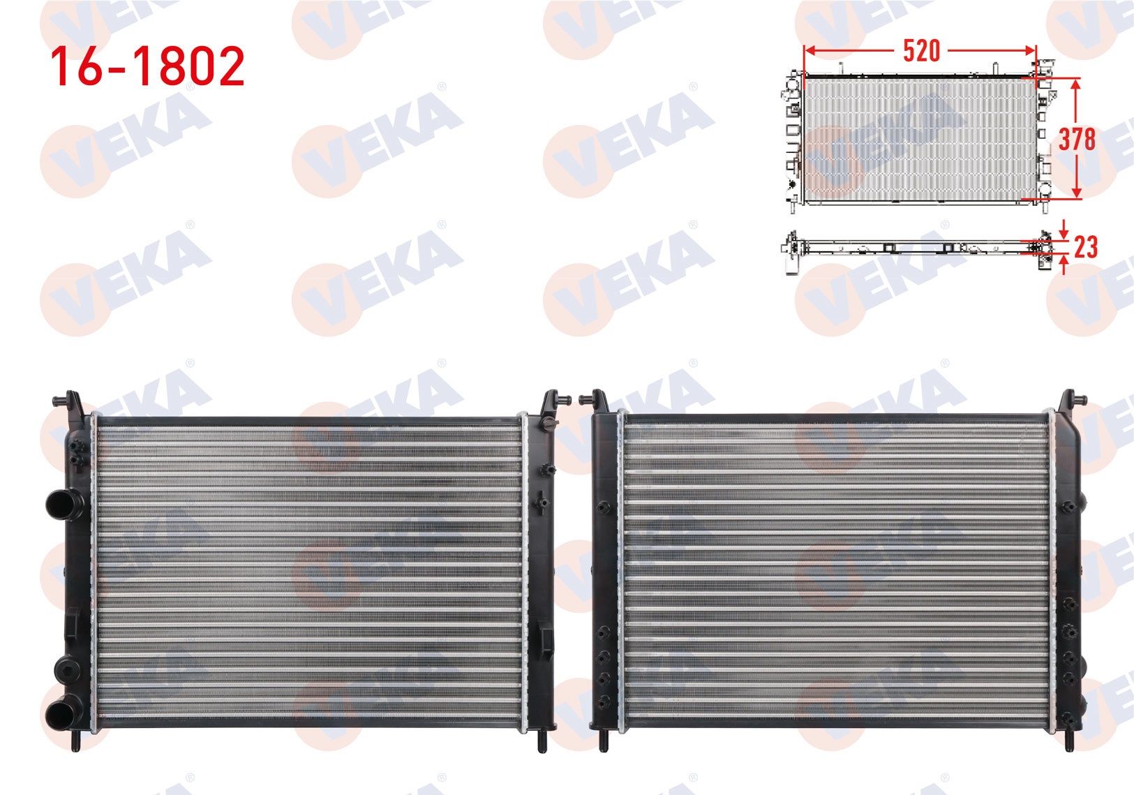 SU RADYATORU MEKANIK FIAT ALBEA 1.2i M-T 2003-2007 - 16-1802