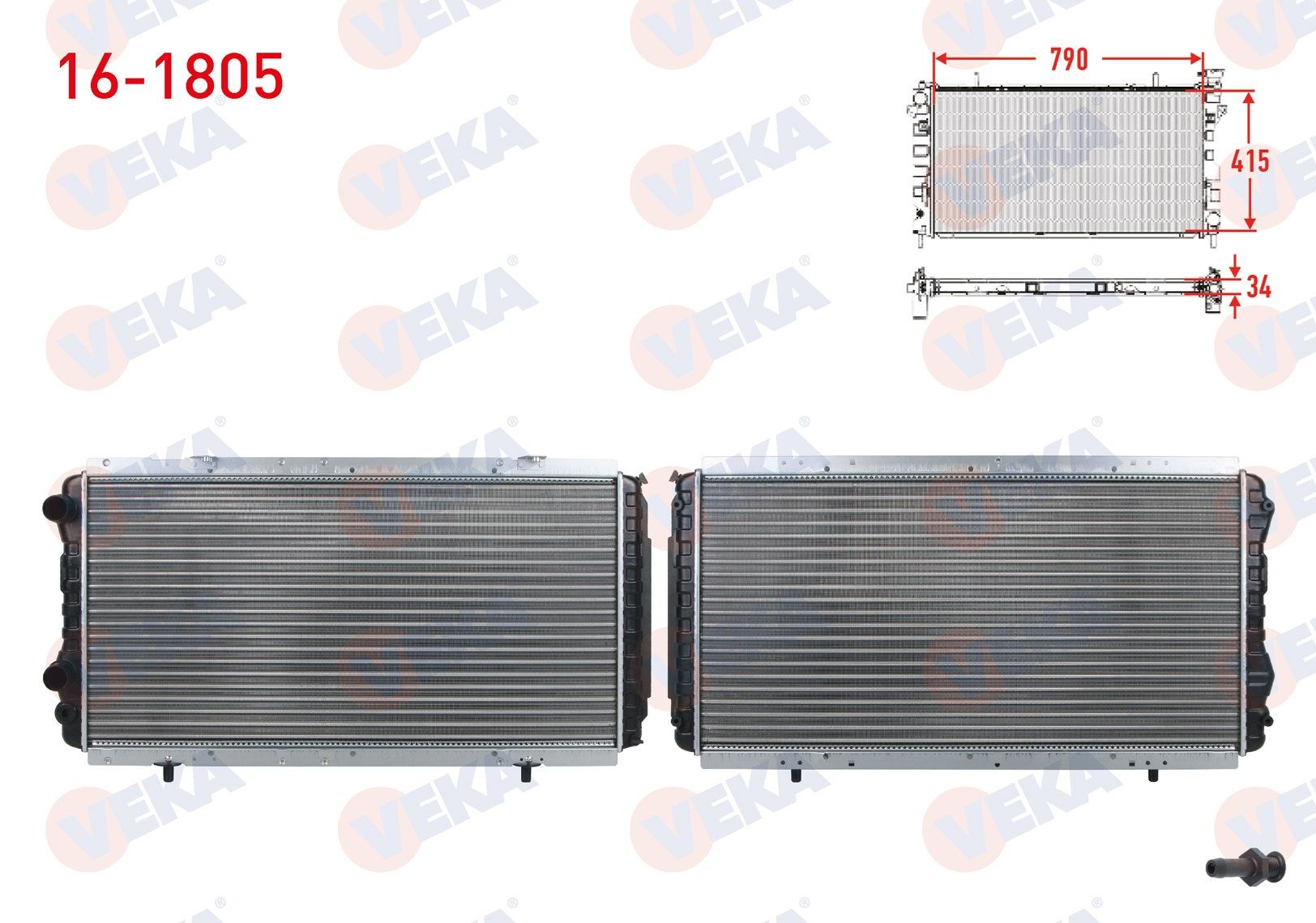 SU RADYATORU MEKANIK FIAT DUCATO (244) 2.0 JTD M-T 2002-2006 - 16-1805