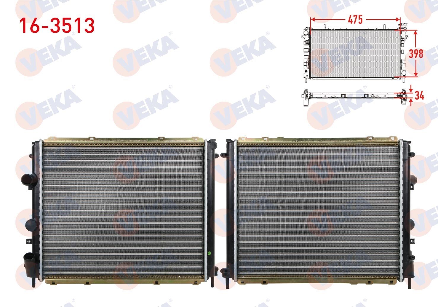 SU RADYATORU MEKANIK RENAULT CLIO II (BB0/1/2,CB0/1/2) 1.2 M-T 1998-2005 - 16-3513