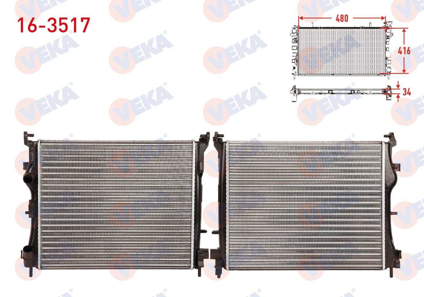 SU RADYATORU MEKANIK RENAULT THALIA II 1.5 DCI M-T 2008-2014 - 16-3517