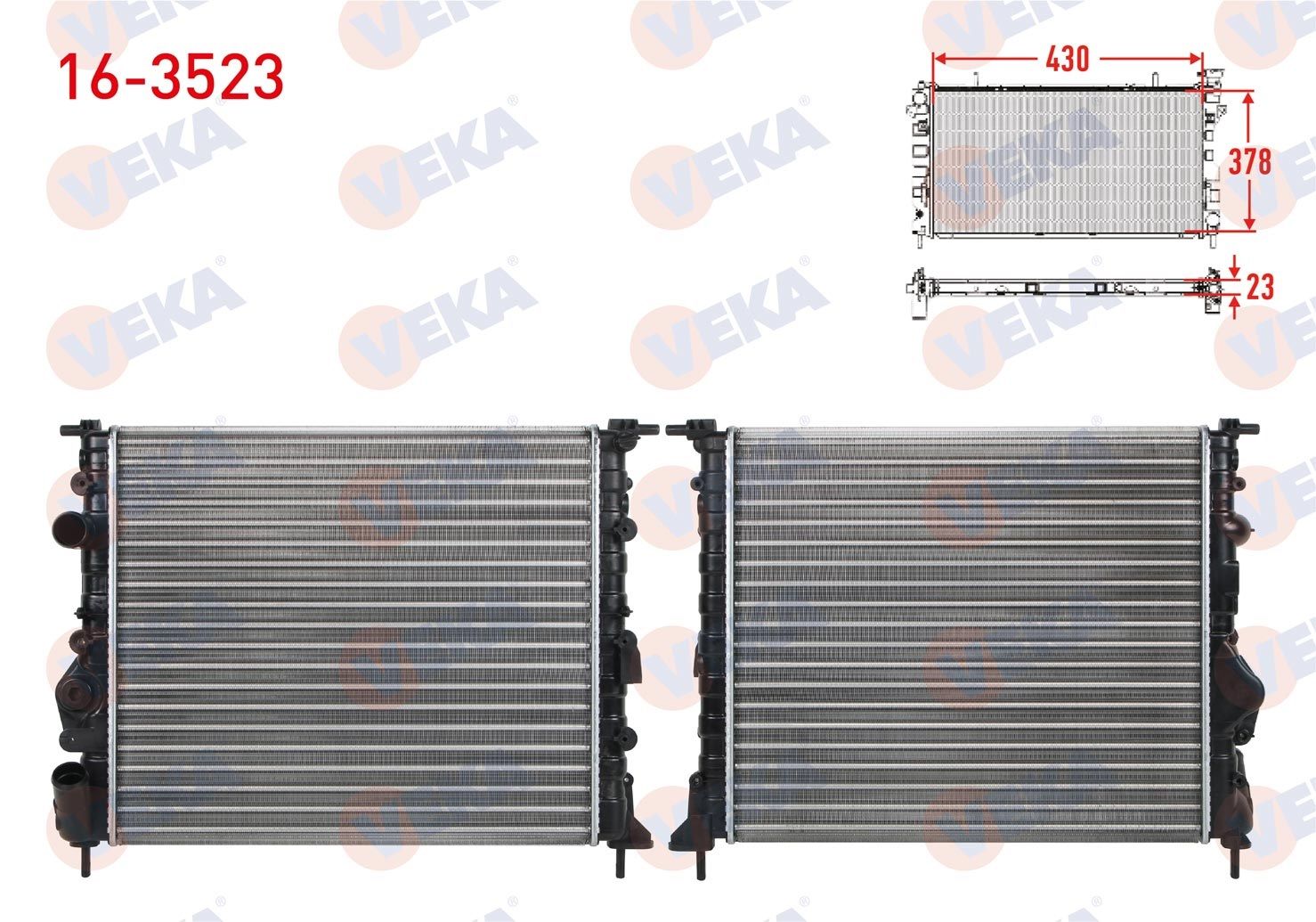 SU RADYATORU MEKANIK RENAULT CLIO II (BB0/1/2,CB0/1/2) 1.4i M-T 1998-2005 - 16-3523