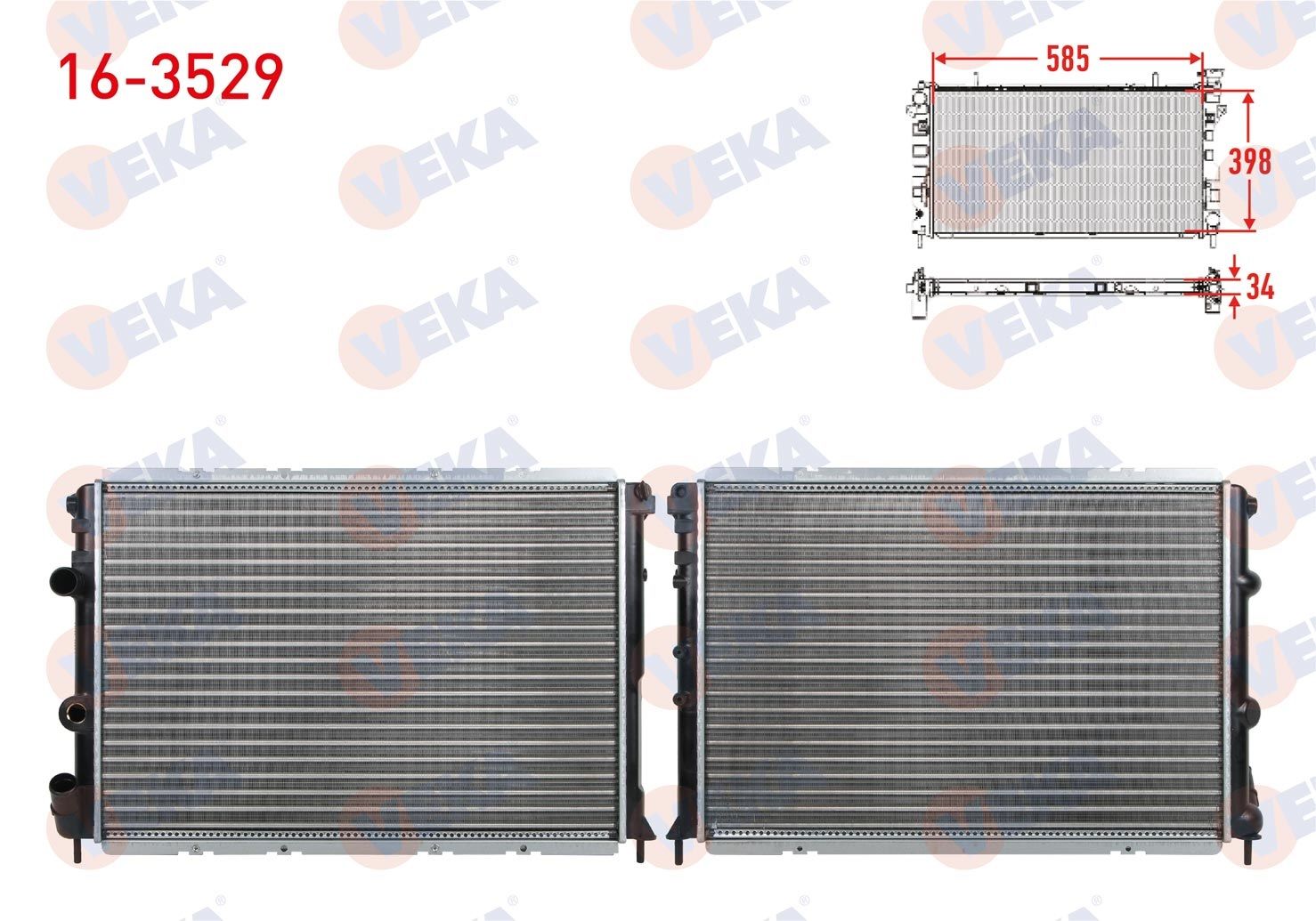 SU RADYATORU MEKANIK RENAULT MEGANE I (BA0/1) 1.4i 16v KUSAKLI M-T 1996-2003 - 16-3529