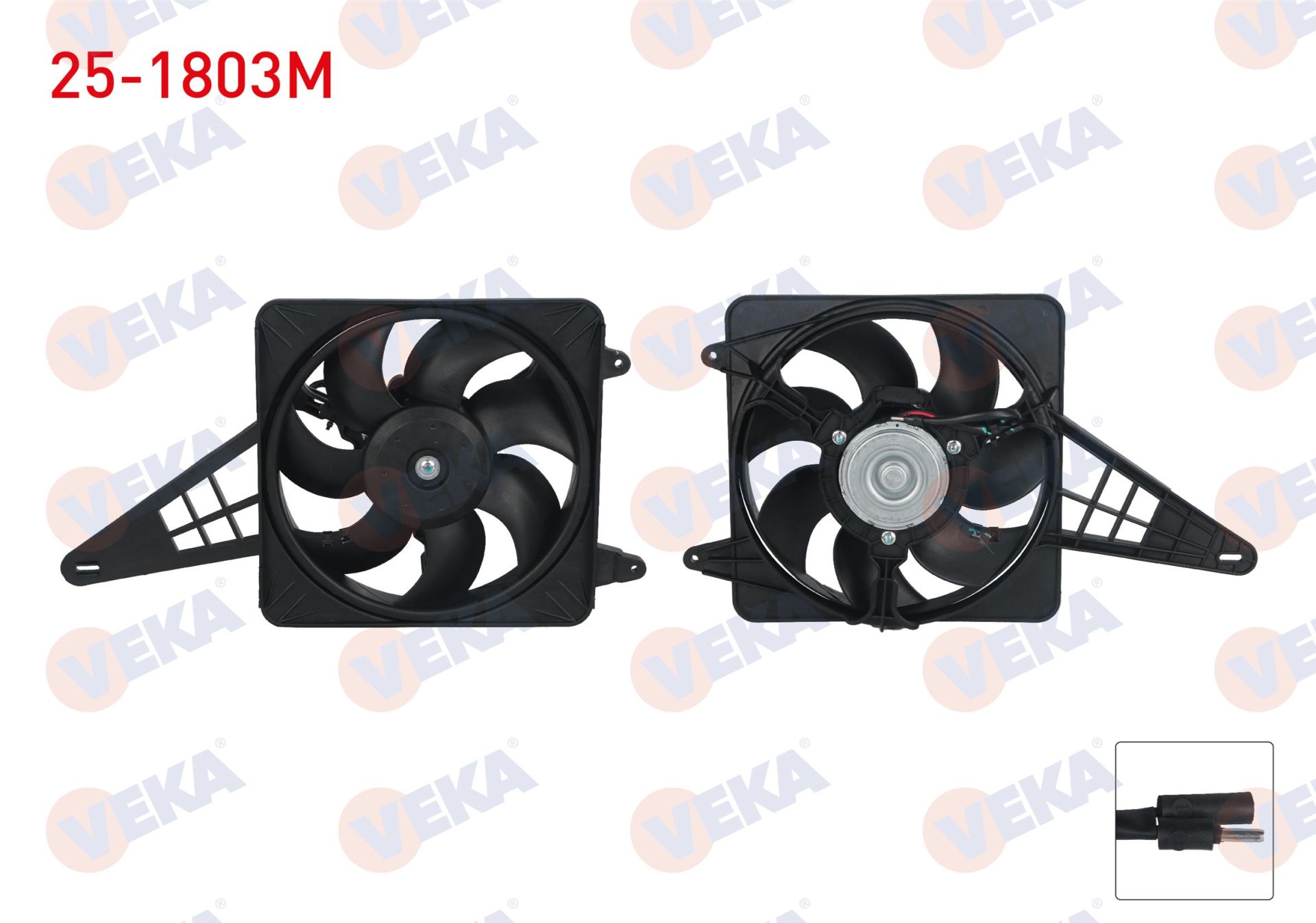 FAN MOTORU KABLOLU TOFAS DKS 1.6 1993-2002 CAP 300MM / 160W - 25-1803M