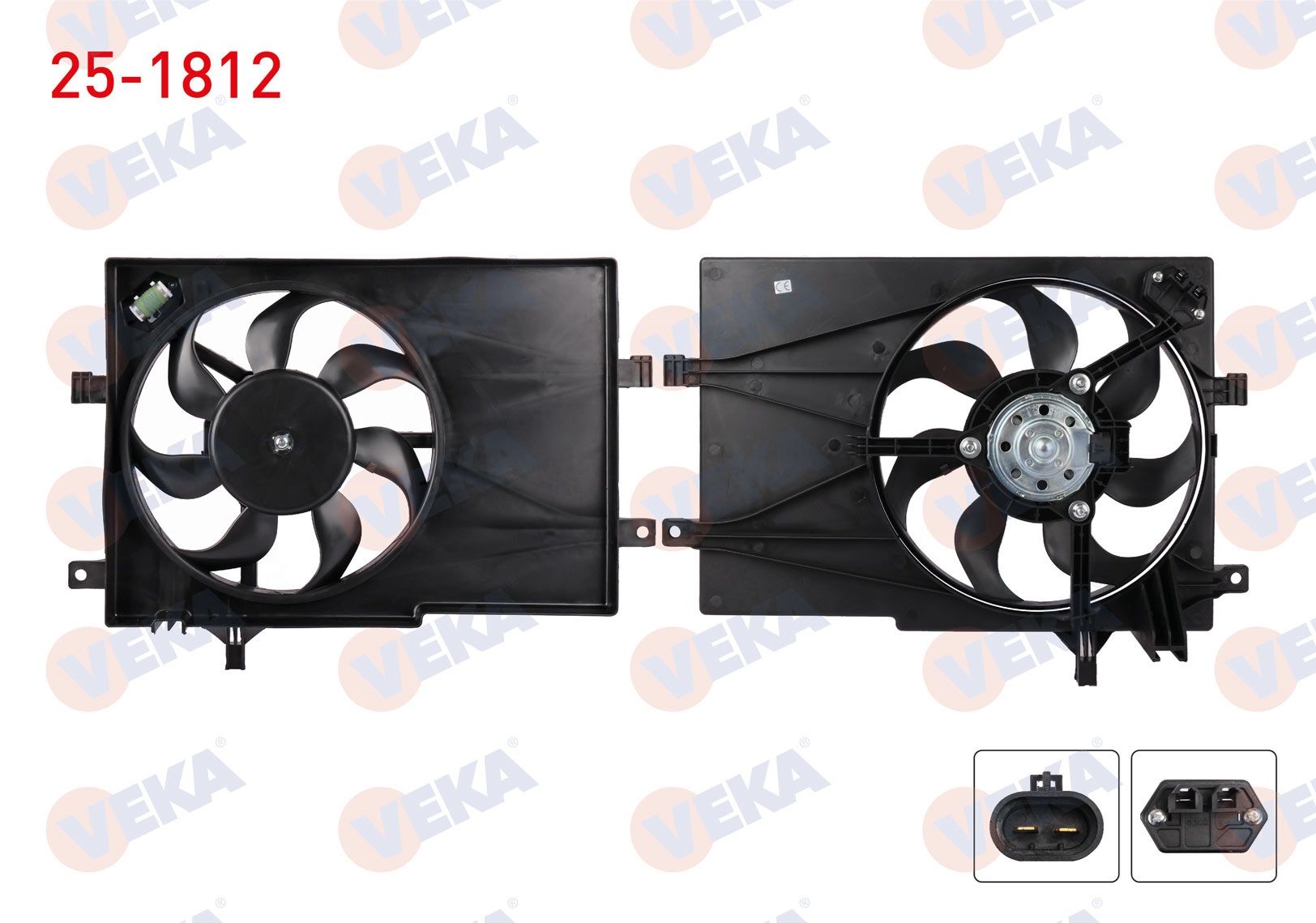 FAN MOTORU (SU+KLIMA) DAVLUMBAZLI TEKLI FIAT PALIO (178BX) (178DX) 1.2i 16v AC + 1996-2005 - 25-1812