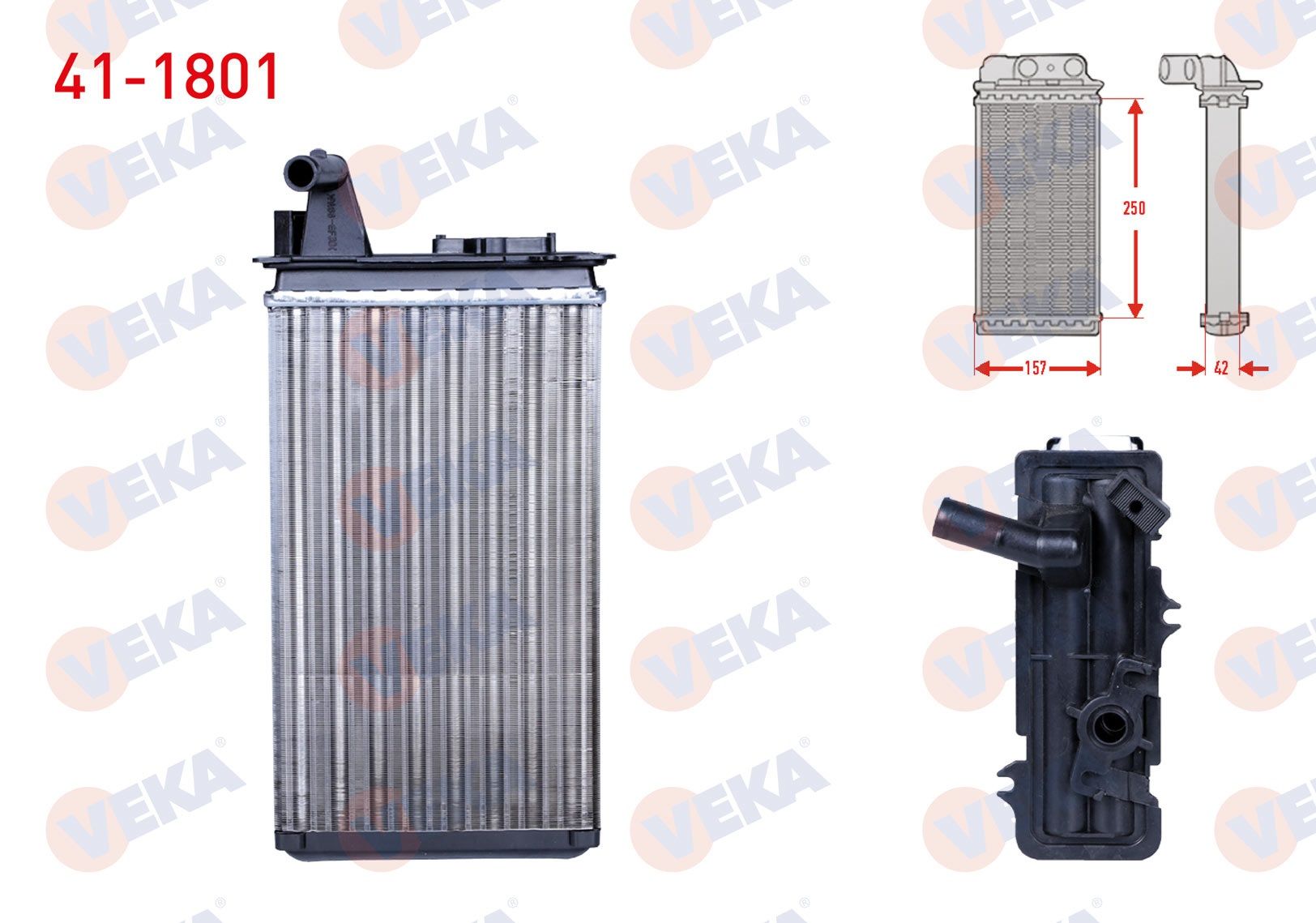 KALORIFER RADYATORU MEKANIK FIAT TEMPRA 1.4 1992-1999 - 41-1801