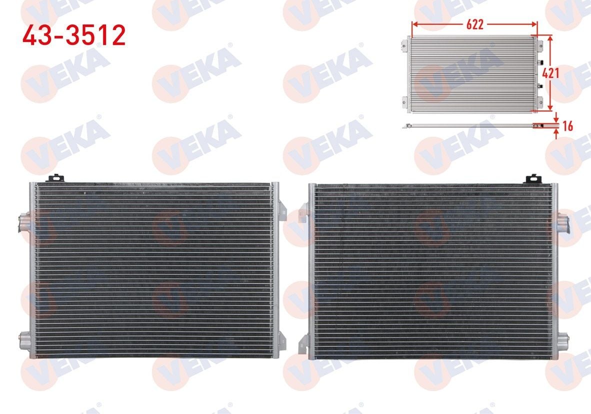 KLIMA RADYATORU RENAULT THALIA II 1.5 DCI 2008-2014 - 43-3512