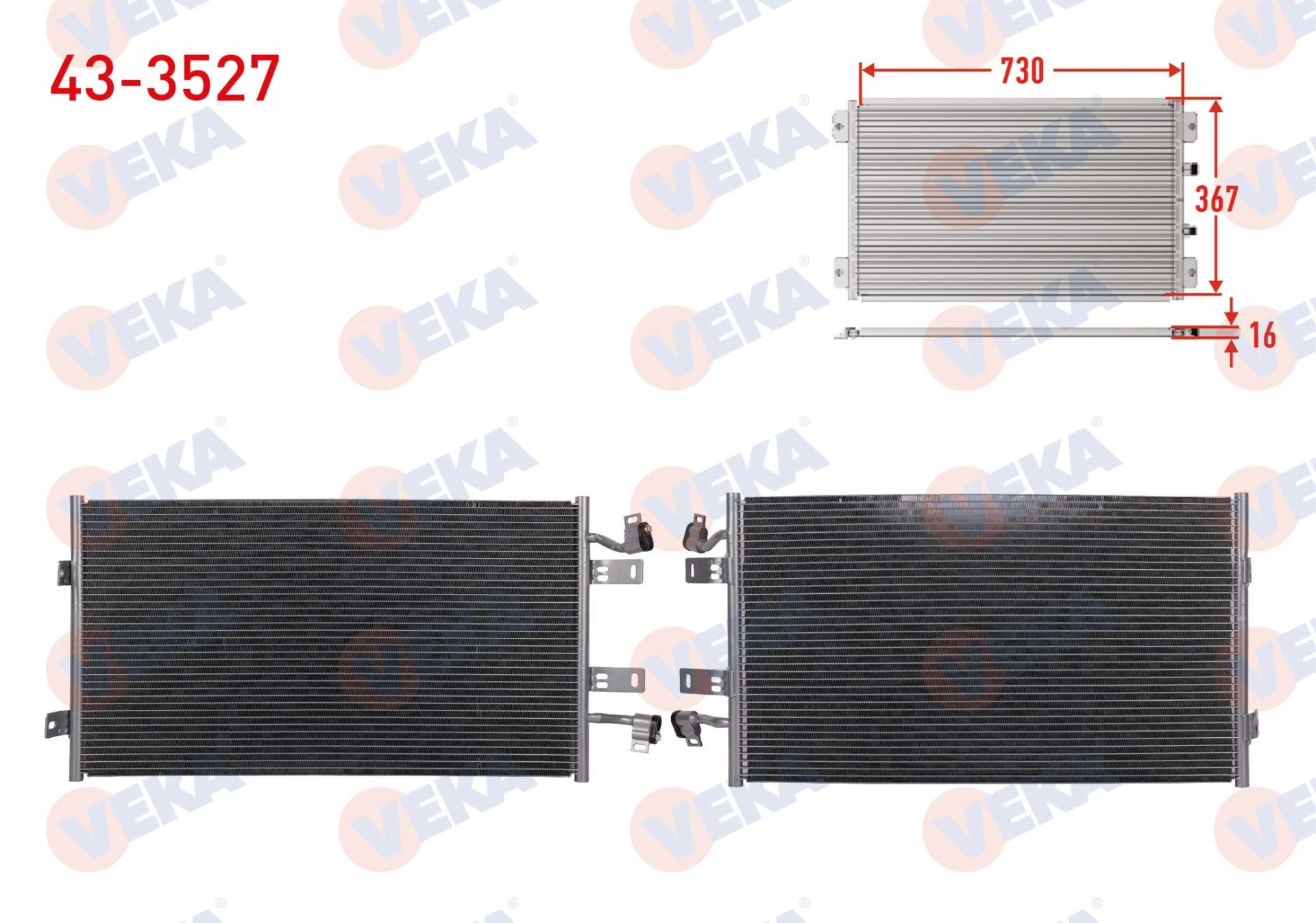 KLIMA RADYATORU RENAULT TRAFIC II (FL) 2.0 DCI A-T/M-T 2006-2014 - 43-3527