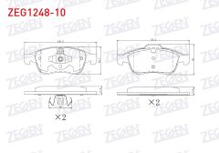 ÖN FREN BALATASI FLUENCE - MEGANE III ZEG1248-10