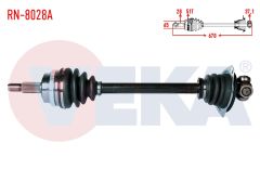KOMPLE AKS SOL ON RENAULT MASTER II (FD) 2.5 D S8U ABSLI 51 DIS UZUNLUK 670 mm 1998-2010 RN-8028A