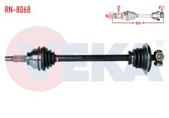 KOMPLE AKS SOL ON RENAULT TRAFIC II (FL) 1.9 DCI UZUNLUK 676 mm 2001-2014 RN-8068