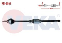 KOMPLE AKS SAG ON RENAULT TRAFIC II (FL) 1.9 DCI UZUNLUK 1020mm 2001-2006 RN-8069