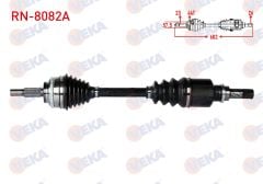 KOMPLE AKS SOL ON RENAULT SYMBOL - THALIA II 1.5 DCI ABSLI 44 DIS UZUNLUK 602mm 2008- RN-8082A