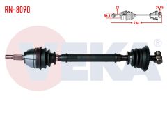 KOMPLE AKS SOL ON RENAULT LAGUNA I (B56,556) 1.6i UZUNLUK 706mm 1993-2001 RN-8090