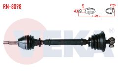 KOMPLE AKS SOL ON RENAULT CLIO II (BB0/1/2,CB0/1/2) 1.4i UZUNLUK 623 mm 1998-2005 RN-8098