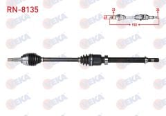 KOMPLE AKS SAG ON UZUNLUK 910mm RENAULT CLIO IV 1.5 DCI 2012- / DACIA LOGAN MCV 1.5 CDI 2013- RN-8135