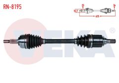 KOMPLE AKS SOL ON UZUNLUK 625mm RENAULT CAPTUR 1.2 - 1.5 DCI A-T 2013- RN-8195