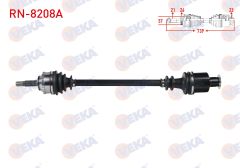 KOMPLE AKS SAG ON RENAULT CLIO II (BB0/1/2,CB0/1/2) 1.4i 16v A-T ABSLI 26 DIS UZUNLUK 739 mm 1998-2005 RN-8208A