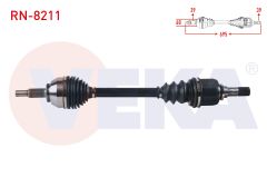 KOMPLE AKS SOL ON UZUNLUK 695 mm RENAULT TRAFIC III 1.6 DCI 2014- / OPEL VIVARO C 1.6 CDTI - 2.0 CDTI 2019- RN-8211