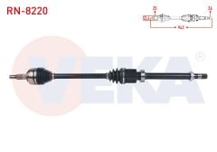 KOMPLE AKS SAG ON UZUNLUK 942mm RENAULT MEGANE IV 1.6i M-T 2016- RN-8220