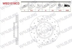 FREN DISKI ON HAVALI KAPLAMALI PERFORMANS DELIKLI 4 BJN 257,2X22X60X40,6 FIAT G.PUNTO 1.3 MJT 2005-2012/G.PUNTO 1.4 2005-2012/G.PUNTO 1.2 MPI 2005-2012/OPEL CORSA D 1.0 06-14/OPEL CORSA D 1.2 06-14 - WBD 1018CD (ÇİFTLİ)