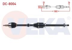 KOMPLE AKS SAG ON UZUNLUK 1002mm DACIA DUSTER 1.5 DCI A-T 2017- - DC-8004