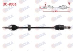 KOMPLE AKS SAG ON UZUNLUK 903mm DACIA LOGAN II / SANDERO II 1.0 SCE 6 M-T 2016- - DC-8006