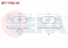 FREN BALATA ON RENAULT CLIO IV 1.5 DCI 2012- / CLIO IV 0.9 TCE 2012- / CLIO IV 1.2 16v 2012-/ CLIO IV 1.6 2012- / DACIA LOGAN II 1.5 DCI 2012- / LOGAN II 1.2 2012- - BP11908-00