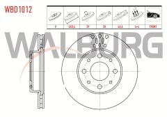 FREN DISKI ON HAVALI 4 BJN 240,4X20X59X46,6 FIAT ALBEA 1.2 - 1.6 1996-2003/ PALIO 1.2i 16v - 1.4i - 1.6i 16v 1996-2005 / SIENA 1.2i - 1.4i - 1.6i 16v 1997-2002 - WBD1012