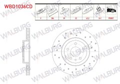 FREN DISKI ON HAVALI KAPLAMALI PERFORMANS DELIKLI 5 BJN 284X22X59X43,3 FIAT EGEA 1.3 MJT - 1.6 MJT - 1.4 16v - 1.6 16v 2015- / 500L 1.6 MJT - 0.9 - 1.4 2012-/ EGEA HB 1.6 D 2020-/ EGEA CROSS 1.6 2020- - WBD1036CD