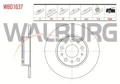FREN DISKI ARKA DUZ 5 BJN 251X10X59X40,6 FIAT EGEA 1.6 MJT 2015- / 500L 1.6 MJT - 0.9 / 1.4 2012-/ EGEA HB 1.6 D 2020-/ EGEA CROSS 1.6 2020- - WBD1037