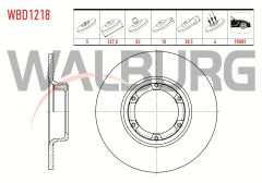 FREN DISKI ON DUZ 4 BJN 227,8X10X83X38,5 RENAULT R12 1.3 1971-2000 / R12 1.4 4 1971-2000 - WBD1218