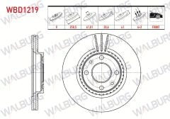 FREN DISKI ON HAVALI 4 BJN 259X20,7X61,01X41 RENAULT CLIO II 1.2i 16v - 1.4i 16v - 1.6i 16v - 1.5 DCI 1998-2005/ KANGOO 1.4 - 1.5 DCI - 1.9 D 1998-2008/ MEGANE I 1.4i 16v 1.6i 16v 1996-2003 - WBD1219