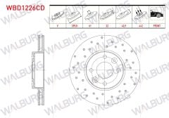 FREN DISKI ON HAVALI KAPLAMALI PERFORMANS DELIKLI 4 BJN 259,8X22X61X43,9 CLIO III 1.5 DCI - 1.4i 2005-2012/MODUS 1.4i 16v - 1.5 DCI 2004-/MICRA 1.2i 16v - 1.5 DCI - 1.4i 16v 2003-2010/NOTE 1.5 DCI - WBD1226CD