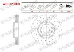 FREN DISKI ON HAVALI KAPLAMALI PERFORMANS DELIKLI 5 BJN 280X26X61X45 RENAULT KANGOO Express (FC0/1_) 1.5 DCI 2008- / KANGOO (KW0/1) 1.5 DCI 2008- - WBD1230CD