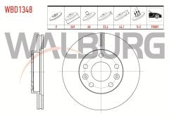 FREN DISKI ON HAVALI 5 BJN 269X22.4X68X44,1 RENAULT MEGANE IV SEDAN (LV--) 1.5 DCI 2016- / DUSTER 1.6 16v 105 HP 2009-2012 / MEGANE IV SEDAN (LV--) 1.2 TCE / DUSTER 1.5 DCI 2009-2012 - WBD1348