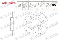 FREN DISKI ON HAVALI KAPLAMALI PERFORMANS DELIKLI 5 BJN 269X22.4X68X44,1 RENAULT MEGANE IV SEDAN (LV--) 1.5 DCI 2016-/DUSTER 1.6 16v 105 HP 09-12/MEGANE IV SEDAN (LV--) 1.2 TCE/DUSTER 1.5 DCI 09-12 - WBD1348CD