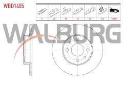 FREN DISKI ON DUZ 4 BJN 240X11X59X40 FIAT DOGAN SLX 1.6 2000 -/ TEMPRA 1.4 -1.4i - 1.6 - 1.6i 1992-1999/ BRAVO 2.0i 20v 1995-2004 / MAREA 2.0i 1996-2007 / PANDA 1.1 - 1.2 2003-2012 - WBD1405