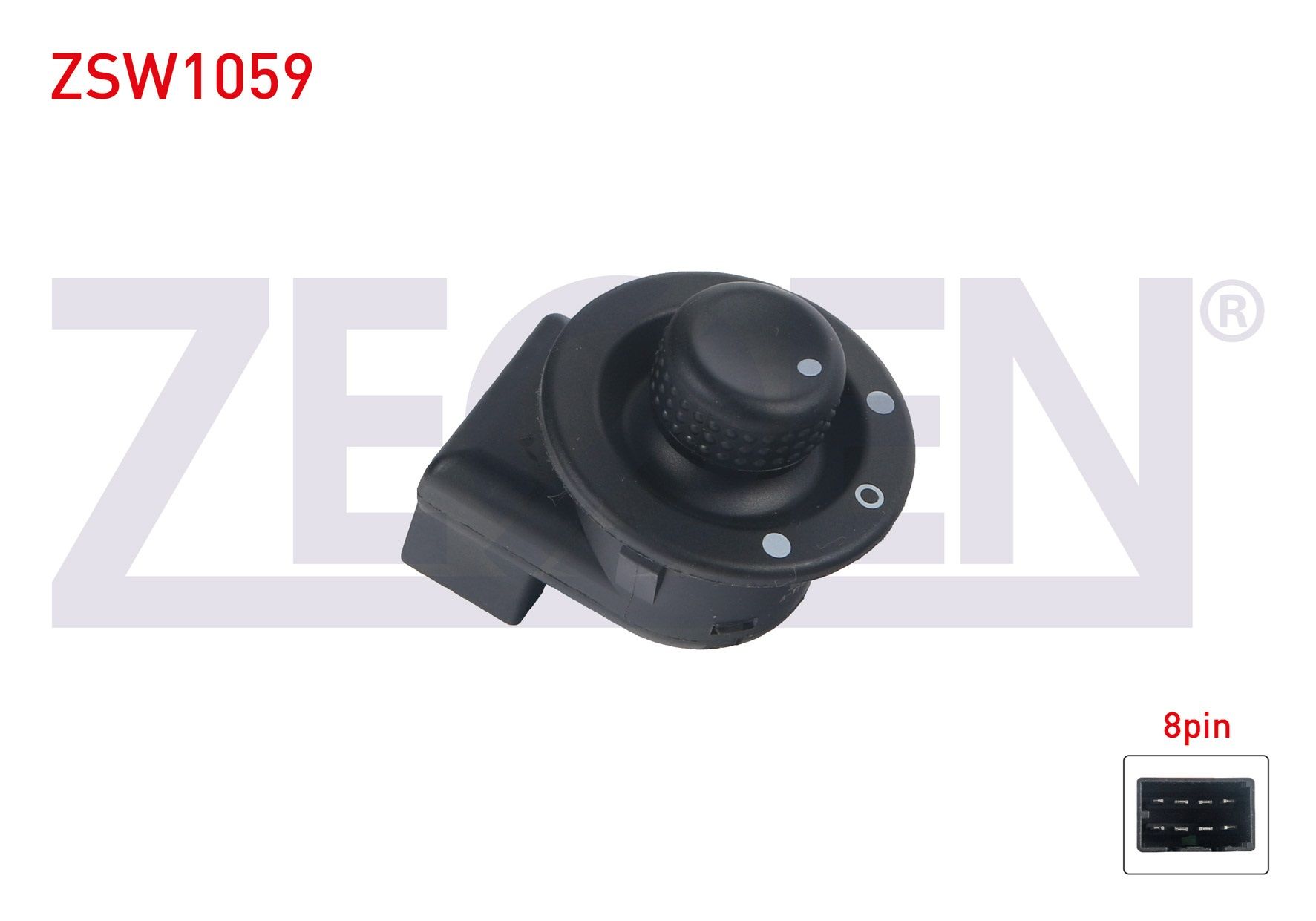 AYNA AYAR DUGMESI 8 PIN RENAULT CLIO III 2005-2012/ MEGANE II 2002-2008/ MASTER III 2010-/ LOGAN - SANDERO 2004-2013 - ZSW1059