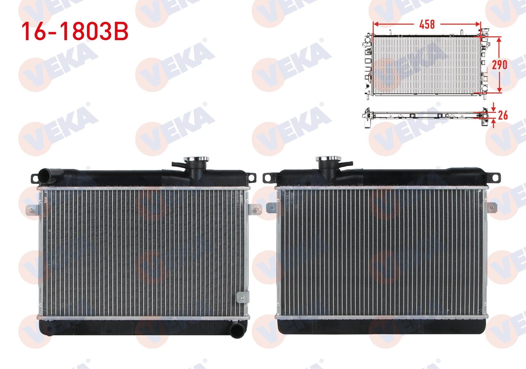 SU RADYATORU BRAZING KAPAKLI FIAT 131 1.3 M-T 1979-1993    -16-1803B