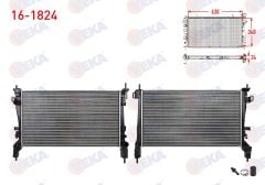 SU RADYATORU MEKANIK FIAT FIORINO 1.3 MJT M-T 2007- / CITROEN NEMO 1.3 HDi - 1.4 HDi 2008- / PEUGEOT BIPPER 1.3 HDi - 1.4 HDi 2008-   16-1824