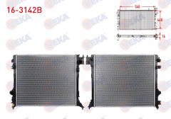 SU RADYATORU BRAZING NISSAN QASHQAI (J11) 1.5 DCI M-T AC+/- 2014-   -  16-3142B