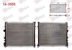 SU RADYATORU MEKANIK RENAULT KANGOO (KC0/1) 1.9 D M-T 1998-2008  - 16-3505