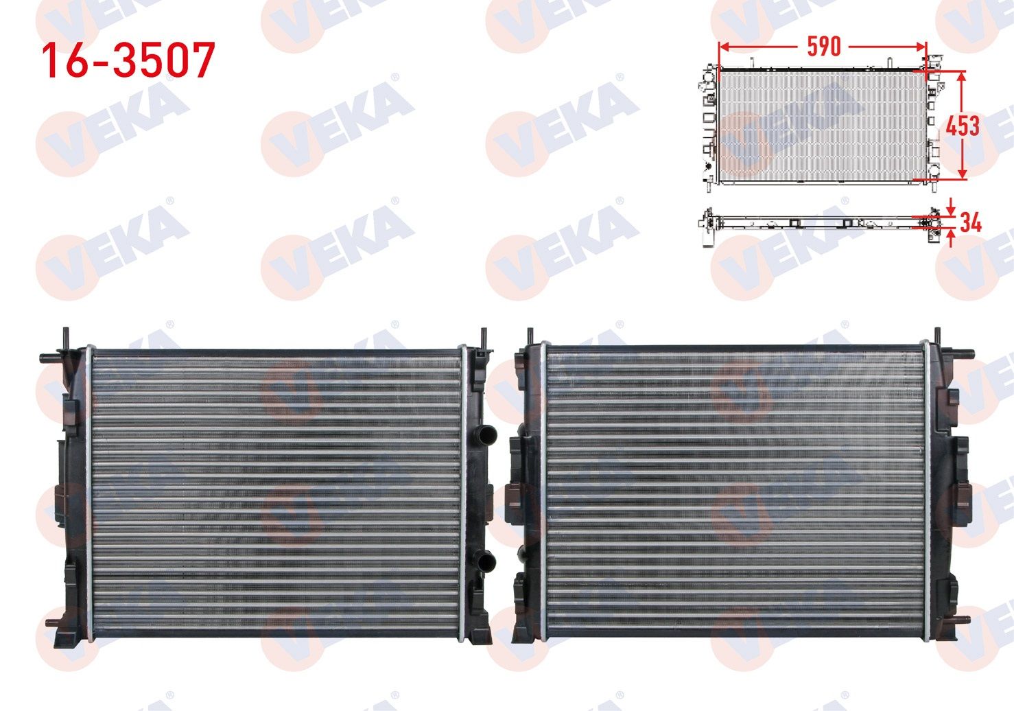 SU RADYATORU MEKANIK RENAULT MEGANE II (BM0/1,CM0/1) 1.5 DCI A-T/M-T 2002-2008  - 16-3507