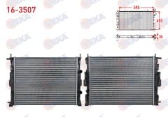 SU RADYATORU MEKANIK RENAULT MEGANE II (BM0/1,CM0/1) 1.5 DCI A-T/M-T 2002-2008  - 16-3507
