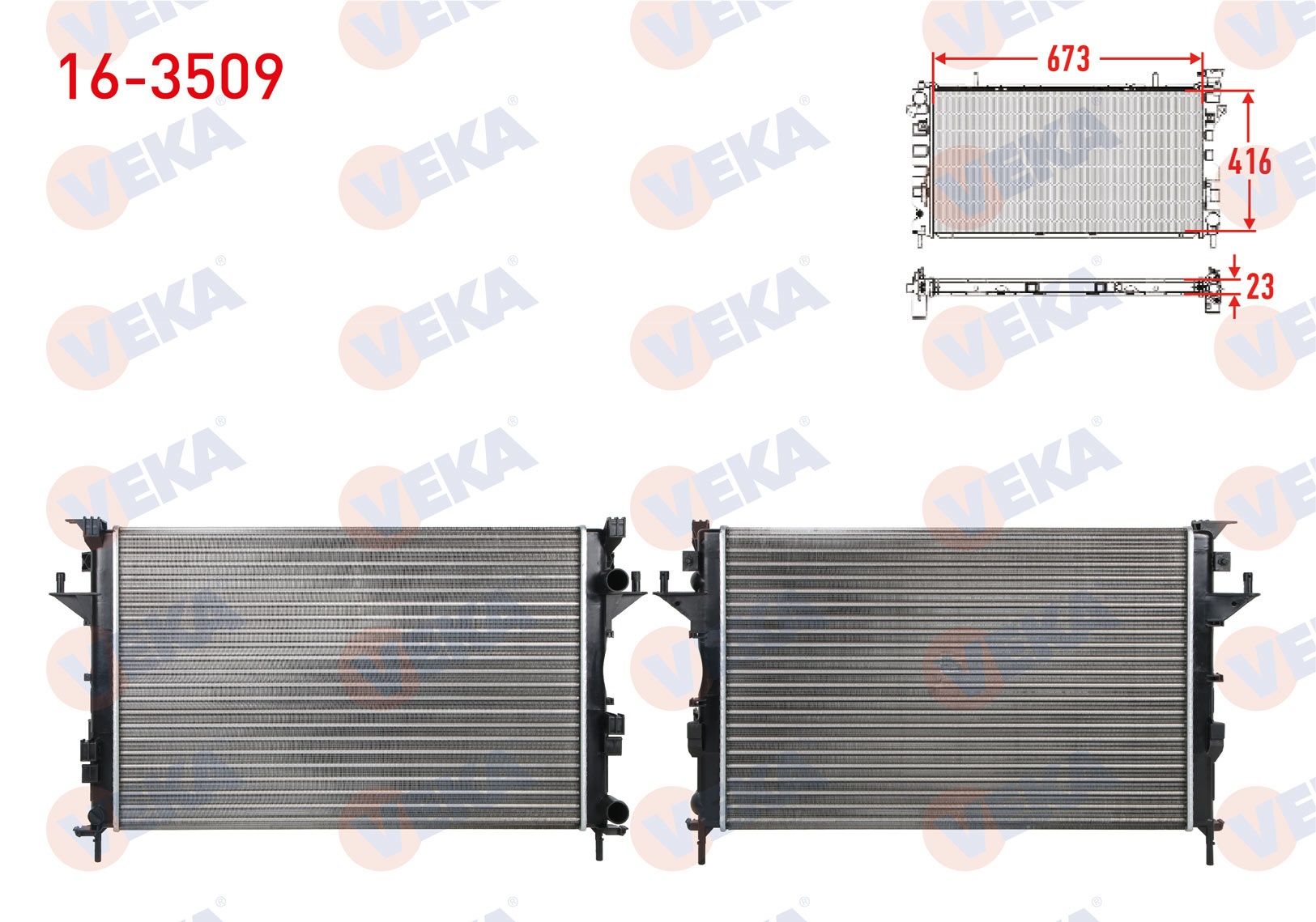 SU RADYATORU MEKANIK RENAULT LAGUNA II (BG0/1) 1.6i 16v A-T/M-T 2001-2007  -  16-3509