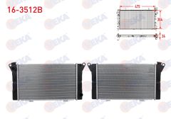 SU RADYATORU BRAZING KALINLIK 32mm RENAULT R12 1.3 - 1.4 1971-2000  -  16-3512B