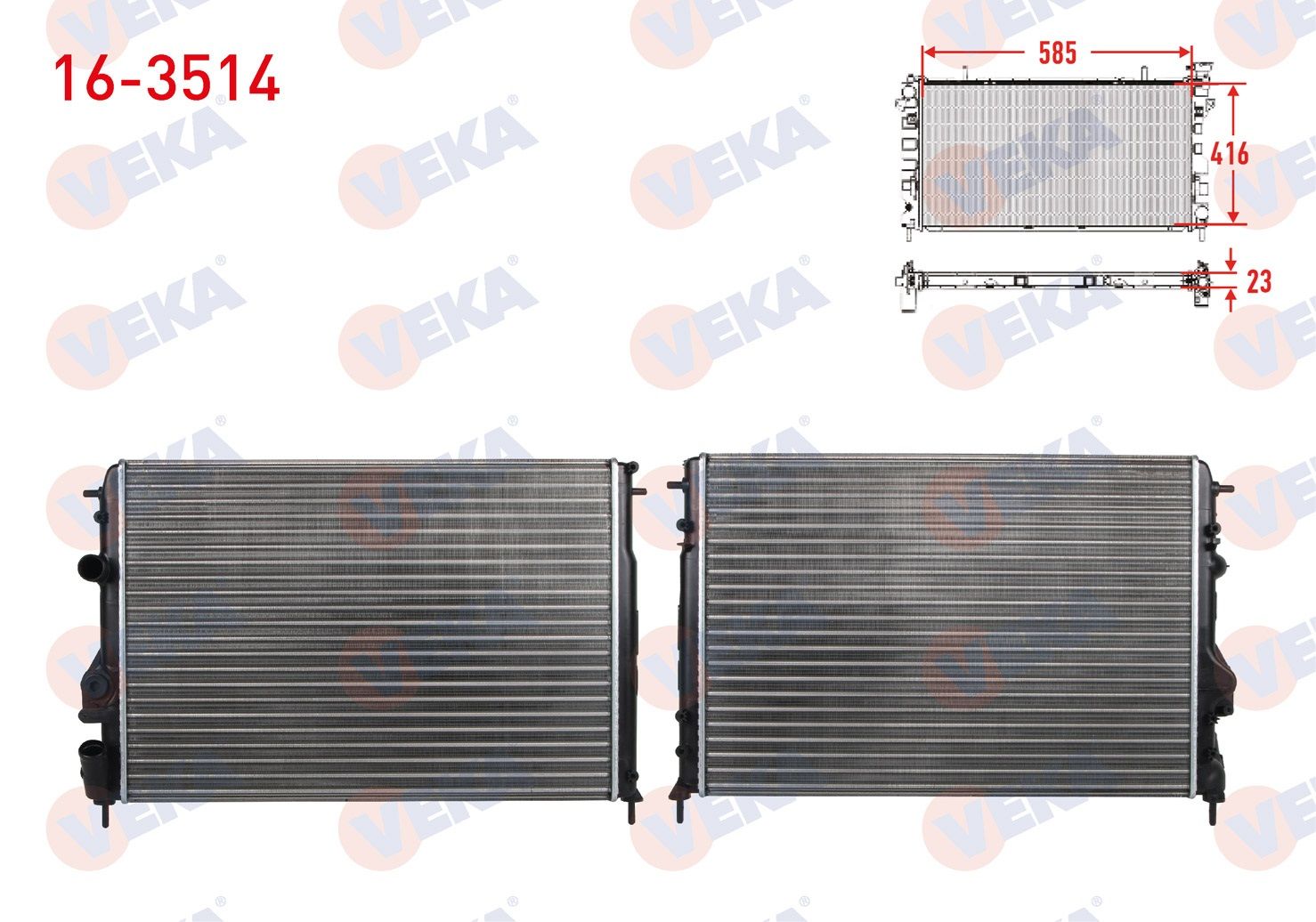 SU RADYATORU MEKANIK RENAULT MEGANE I (BA0/1) 1.4i 16v A-T/M-T 1996-2003  -  16-3514
