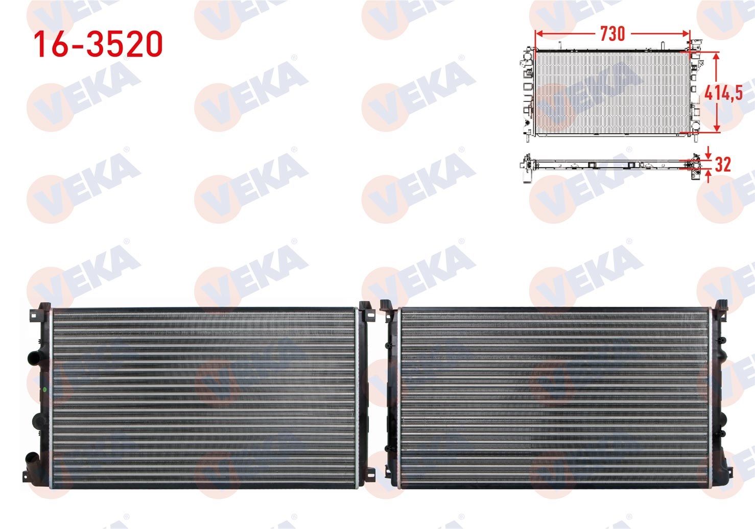 SU RADYATORU MEKANIK RENAULT MASTER II (FD) 2.5 DCI 2003-2010  -  16-3520