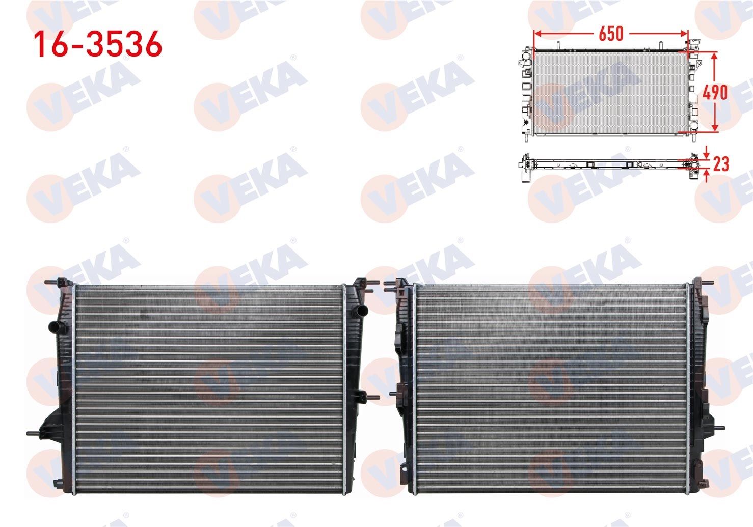 SU RADYATORU MEKANIK RENAULT FLUENCE (L30) 1.6 16v M-T AC+ 2009-  16-3536