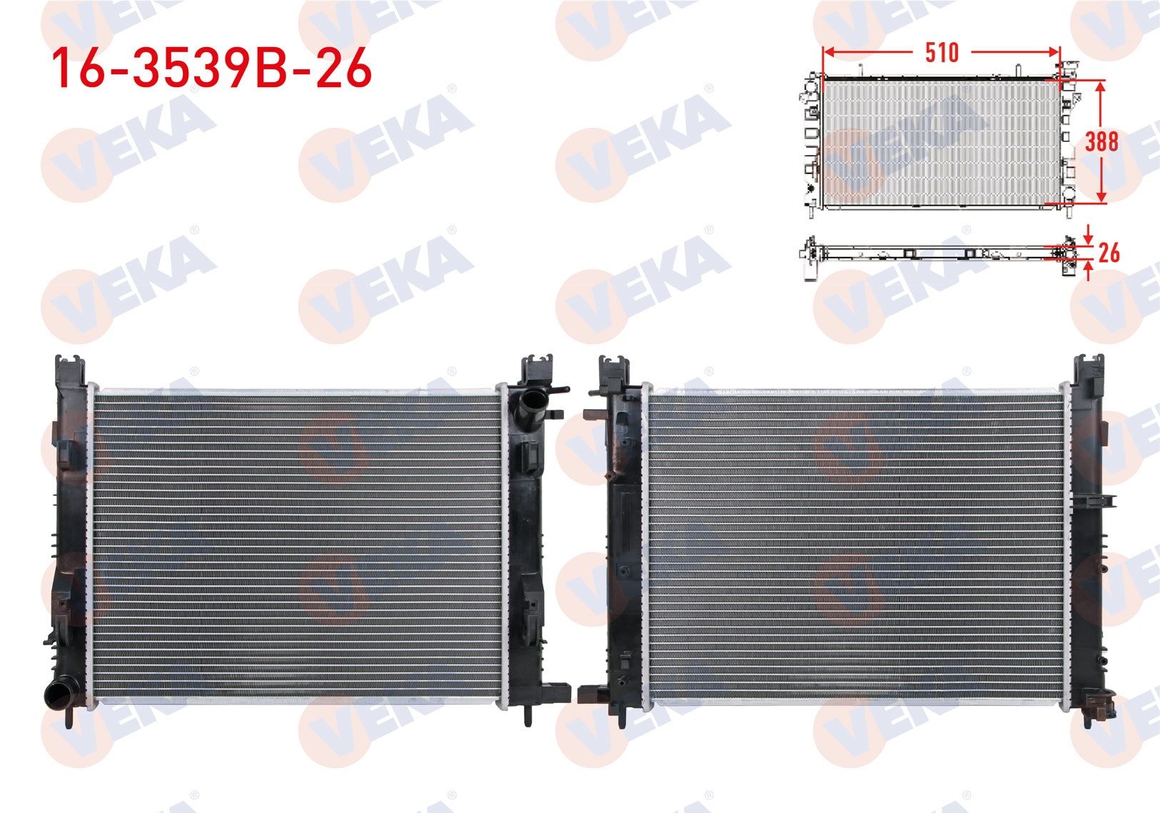 SU RADYATORU BRAZING CLIO IV 1.5 DCI MT SYMBOL III 1.5 DCI 12- CAPTUR 1.5 DCI 18- / DUSTER 1.5 DCI 19- SANDERO II 1.2,1.5 DCI 12- LODGY 1.5 DCI DOKKER 1.5 DCI 12- LOGAN I STEPWAY 08-15 1.5 DCI - 16-3539B